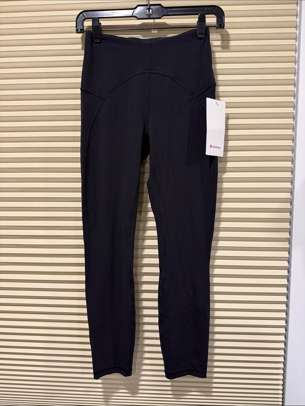 lululemon athletica Black High-Waist Seam Detail Leggings